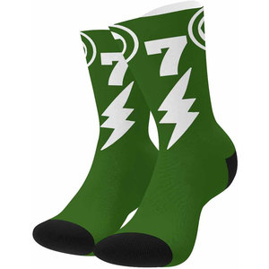 Chaussettes de sport longues en tricot personnalisées OEM, respirantes, en spandex et polyester, pour l'entraînement sportif, le football et le basketball - Product Image 5