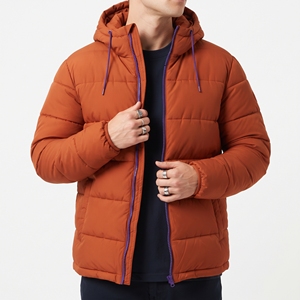 Chaqueta de Plumón para Hombre Just-In Best Bolster Industry, Ligera, Impermeable, Ecológica, Transpirable, para Invierno, con Capucha Ajustada - Product Image 5