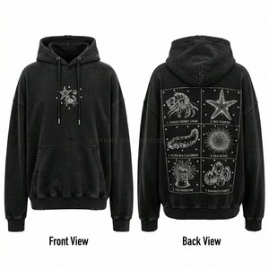 Sudadera con Capucha Vintage Personalizada para Hombre, Diseño Gráfico de Retrato, Estilo Urbano, Oversize, de Algodón Grueso, Fabricante Chino - Product Image 3