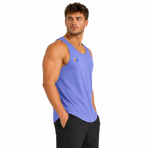 Le style classique offre un confort doux et des coutures soignées au débardeur pour homme, léger et pratique pour l'entraînement en salle de sport et les sorties à la plage. - Product Image 4