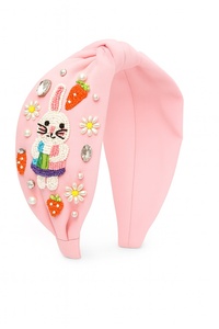 Diadema con Cuentas de la Bandera de EE. UU., Estilo Elegante, para el 4 de Julio, con Pedrería y Nudos, para Mujeres y Niñas, Diseños Personalizados de Boutique - Product Image 2