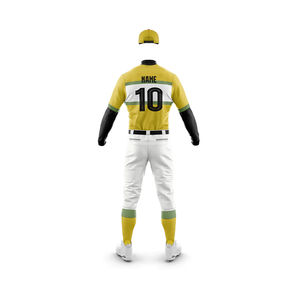 Ensemble uniforme de baseball personnalisé : maillot et pantalon respirants, imprimés, pour équipe, anti-humidité, séchage rapide, anti-UV, avec poches - Product Image 6