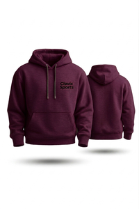 High Quality Heavyweight Mens Pullover Hoodie <b>Thick</b> <b>Fleece</b> Cotton Blend Plain Sweatshirt Long Sleeves Oversize Wholesale OEM - Product Image 2