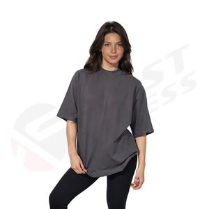 Camisetas de Manga Corta con Cuello en V para Hombre, 100% Algodón, Satinadas, Teñidas, Personalizables, Unisex, 280gsm, Precio Económico, Más Vendidas - Product Image 2