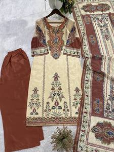 THIS WEDDING SEASON TRY OUR DESIGNER PRINTED SUIT WITH LIGHT MIRROR WORK TOUCH UP - Product Image 6