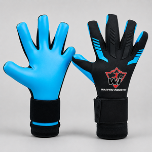 Guantes de Portero de Fútbol de Cuero Profesionales Personalizados al por Mayor, Transpirables, Antideslizantes, de Dedo Completo, Ligeros, Impermeables y Resistentes - Product Image 3