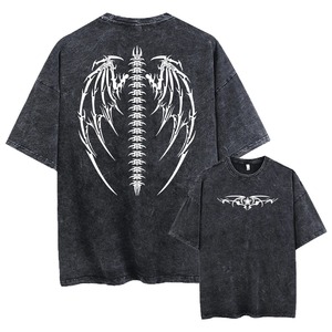 เสื้อยืดแขนสั้นผู้ชายทรงโอเวอร์ไซส์ ลายมัดย้อม คอกลม ผ้าถักเนื้อฝ้ายลำลอง ทรงปกติ ระบายอากาศได้ดี ผ้าเจอร์ซีย์ น้ำหนัก 220 กรัม พิมพ์ลายดิจิตอล - Product Image 5
