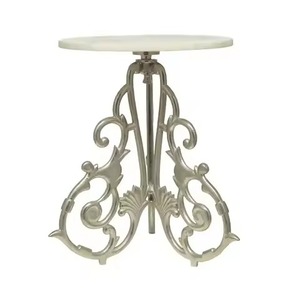 <b>Silver</b> Finish New Design Metal End And <b>Side</b> <b>Table</b> For Home Livingroom Villas Decoration Use Corner And <b>Side</b> <b>Table</b> - Product Image 3