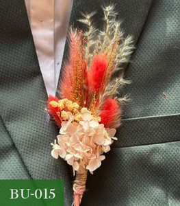 Mini Ramo de Flores Secas, Arreglo Floral Natural, Realista y Duradero, de Paja y Seda, para Decoración de Bodas y Manualidades - Product Image 1