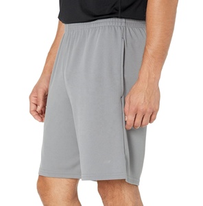 Men's 100% Polyester Double <b>Layer</b> Gym Mesh Shorts Solid Color Breathable Quick Dry Windproof <b>Mid</b> Waist Drawstring Closure High - Product Image 4