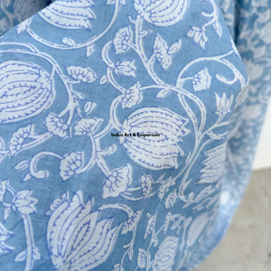 Beautiful floral Cotton Block Printed dress Dress For Casual wear Hand Block Printed Dress - Product Image 6
