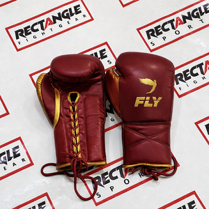 Customized Fly Boxing Lace Up Gloves Top Quality Genuine Leather Boxing Training Gloves Custom Logo Fighting Gloves - Product Image 3