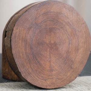 Cendrier de table en bois naturel pour salon, balcon et voiture, cendrier en bois au look vintage pour la maison et le bureau, rond, marron chez UO - Product Image 4