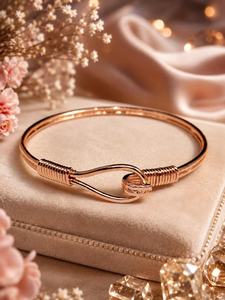 Handmade Pure Copper Classic Bangles Women's Ayurvedic <b>Healing</b> Jewelry Adjustable Cuff <b>Bracelet</b> Design Red Copper Plated - Product Image 5