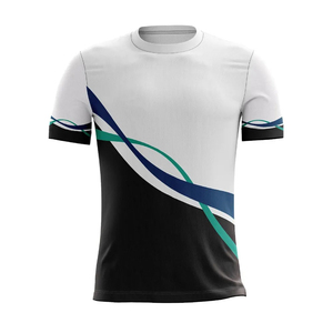 Mens Regular Fit Casual T Shirt Top Selling Breathable <b>Comfortable</b> Jersey Solid Pattern Digital Print O Neck Sports Jersey - Product Image 4