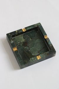 Nyxora Atelier Minimalist Square Stone Desktop <b>Ashtray</b> Patent Design Uttar Pradesh for Home Commercial Use Customizable Model - Product Image 2