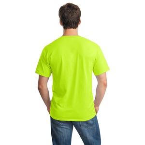 T-shirt en jersey 100% coton vert pour homme, 230g, manches courtes, col rond, coupe classique, vêtements décontractés - Product Image 2