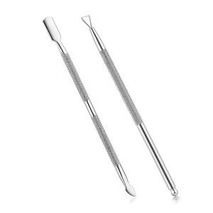 Pousse-cuticules en acier inoxydable, accessoire de beauté, fournisseur en gros, pousse-cuticules professionnel, instrument de manucure - Product Image 1
