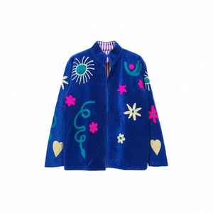 Veste bomber de qualité supérieure brodée à la main pour femmes - Product Image 1