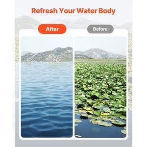 Râteau à mauvaises herbes aquatique double face de 32x6.3in pour étang et lac corde de 30ft pour l'élimination des mauvaises herbes - Product Image 5