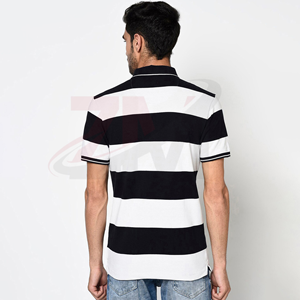Polo personalizado para hombre, 100% algodón tejido, corte regular, manga corta, logotipo impreso por transferencia térmica, estilo hip hop. - Product Image 3