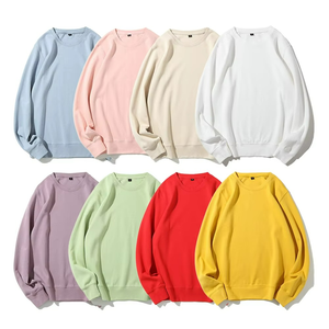 High Quality Womens Long Sleeve Loose Pullover Sweatshirts Plus Size Women's Plain Hoodies - Product Image 6