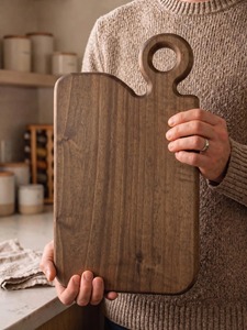 Planche à découper en bois d'acacia durable pour la cuisine à domicile, écologique, passe au lave-vaisselle, forme personnalisée, pour couper les légumes - Product Image 2
