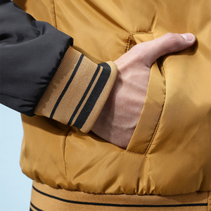 Custom <b>men</b> bomber <b>jacket</b> quilted puffer varsity windproof streetwear fishing winter breathable lightweight <b>men</b> fashion satin OEM - Product Image 6