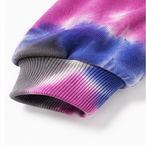 Sweat-shirt Tie Dye, coupe ajustée, 100 % coton, fabrication sur mesure, tricotage de qualité supérieure, vêtements de sport, confort optimal. - Product Image 4