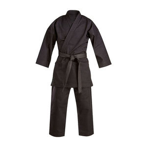 Uniforme de Karate para Adultos, 100% Algodón, Negro, Resistente, Ropa de Artes Marciales, Corte Regular, Unisex - Product Image 1