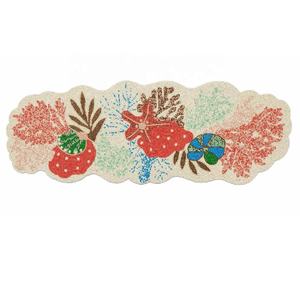 Nouvel arrivage de chemin de table moderne en perles de verre à motif floral chemin de table Glitz décoratif pour les repas à domicile et les fêtes de mariage - Product Image 5