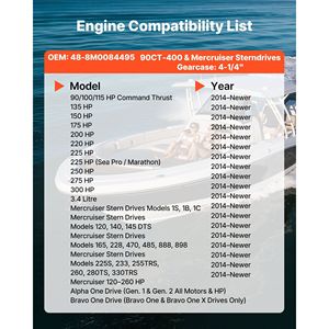 Elica Marina in Alluminio a 15 Denti per Motori Fuoribordo Mercury/Mariner 135-300 HP 4-3/4 - Versione Migliorata - Product Image 4