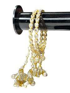 กำไลข้อมือทองชุบประดับมุกแบบใหม่ขายดีที่สุด สำหรับงานแต่งงาน งานเลี้ยง งานเฉลิมฉลอง ราคาขายส่งพรีเมียม ส่งออกทั่วโลก - Product Image 2