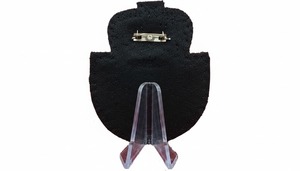Badges brodés de haute qualité, support noir, couronne brodée 3D dorée, fabriquée avec une broderie durable - Product Image 5