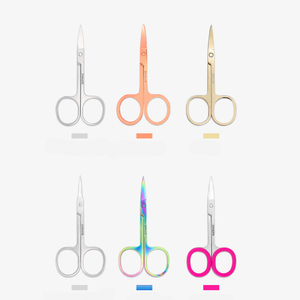 Ciseaux de manucure en acier inoxydable, lame droite, manche rond, 87 mm, coupe-cuticules durable pour adultes, soin des ongles de précision - Product Image 2