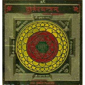 Tenture murale Kubera Yantra faite à la main pour les cadeaux fabriqués en Inde - Product Image 2