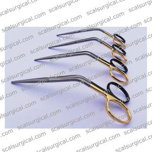 Tijeras Dorsales Fomon Alemanas de 13cm con Carburo de Tungsteno TC, Instrumento Quirúrgico Angulado para ORL y Rinoplastia - Product Image 4