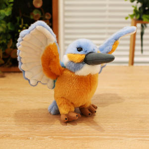 Peluche Pieuvre de mer en peluche avec ailes écartées, couleur orange et bleue, 31cm-50cm, pour enfants de 2 à 4 ans, unisexe - Product Image 2