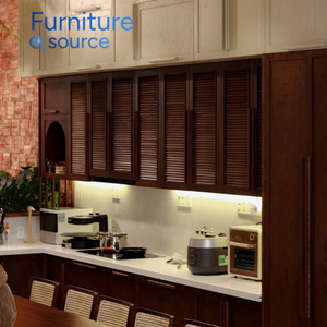 Gabinetes de cocina modernos y duraderos, soluciones de almacenamiento eficientes, despensa para el hogar, Villa, Hotel, construido con madera de Vietnam, directo de fábrica - Product Image 1
