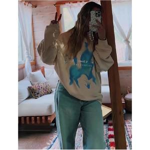 Sudadera con Capucha Oversize Personalizada con Estampado Gráfico para Hombre y Mujer, Unisex, Hombros Caídos, Forro Polar Grueso, Estilo Urbano, con Bolsillo - Product Image 4