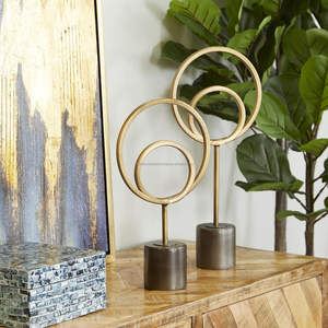 Nouvellement personnalisé ensemble personnalisé de 2 Sculpture en métal Sculpture décorative de table pour la décoration de bureau à domicile et d'hôtel - Product Image 5