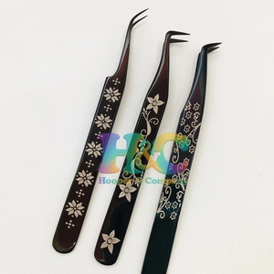Top Deals Tweezers mink Custom Eyelash Extension Tweezers Stainless Steel Anti-Magnetic Strong Grip Hand Tested Custom Logo - Product Image 5