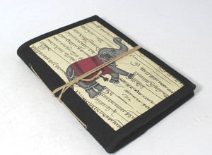 Carnet de travail artisanal haut de gamme, couverture rigide, papier recyclé, fabrication artisanale - Product Image 2