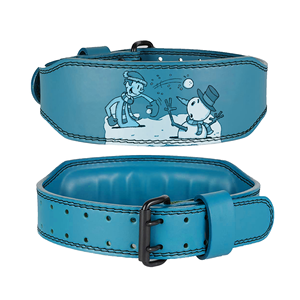 Factory Price Custom Cartoon Print Cowhide Weightlifting Belt Wholesale Padded Non-Slip Adjustable <b>Back</b> <b>Support</b> Fitness Belt for - Product Image 1