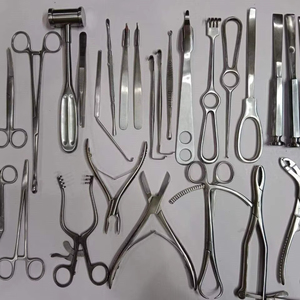 Ensemble d'instruments orthopédiques de base pour la chirurgie osseuse, en acier, manuel, haute qualité, certifié CE, pour usage hospitalier, en gros, à vendre - Product Image 1