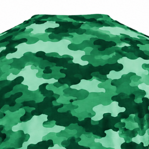 Camiseta de Camuflaje Verde Esmeralda para Hombre, Manga Corta, Cuello Redondo, Estampado de Camuflaje, para Entrenamiento Físico, Running, Ejercicio, Ropa Deportiva de Alto Rendimiento - Product Image 3