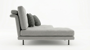 โซฟาผ้ารูปตัว L โครงไม้สไตล์มินิมอล พร้อมพนักพิงแบบ Tufted และที่วางแขนแบบโค้งมน เฟอร์นิเจอร์สำหรับห้องนั่งเล่น 3 ที่นั่ง - Product Image 2