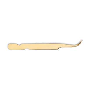Pince à épiler plaquée or pour cils, pointe précise et lisse pour l'application des cils - Product Image 6