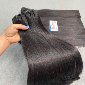 Extensiones de cabello humano vietnamita de lujo, cutícula recta alineada, cabello brillante, precio al por mayor - Product Image 2