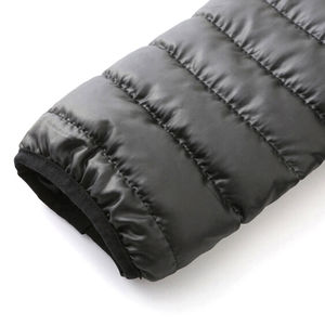 Veste matelassée à capuche en polyester et nylon avec logo personnalisé pour homme, respirante, chaude, pour l'extérieur, en taille plus - Product Image 5